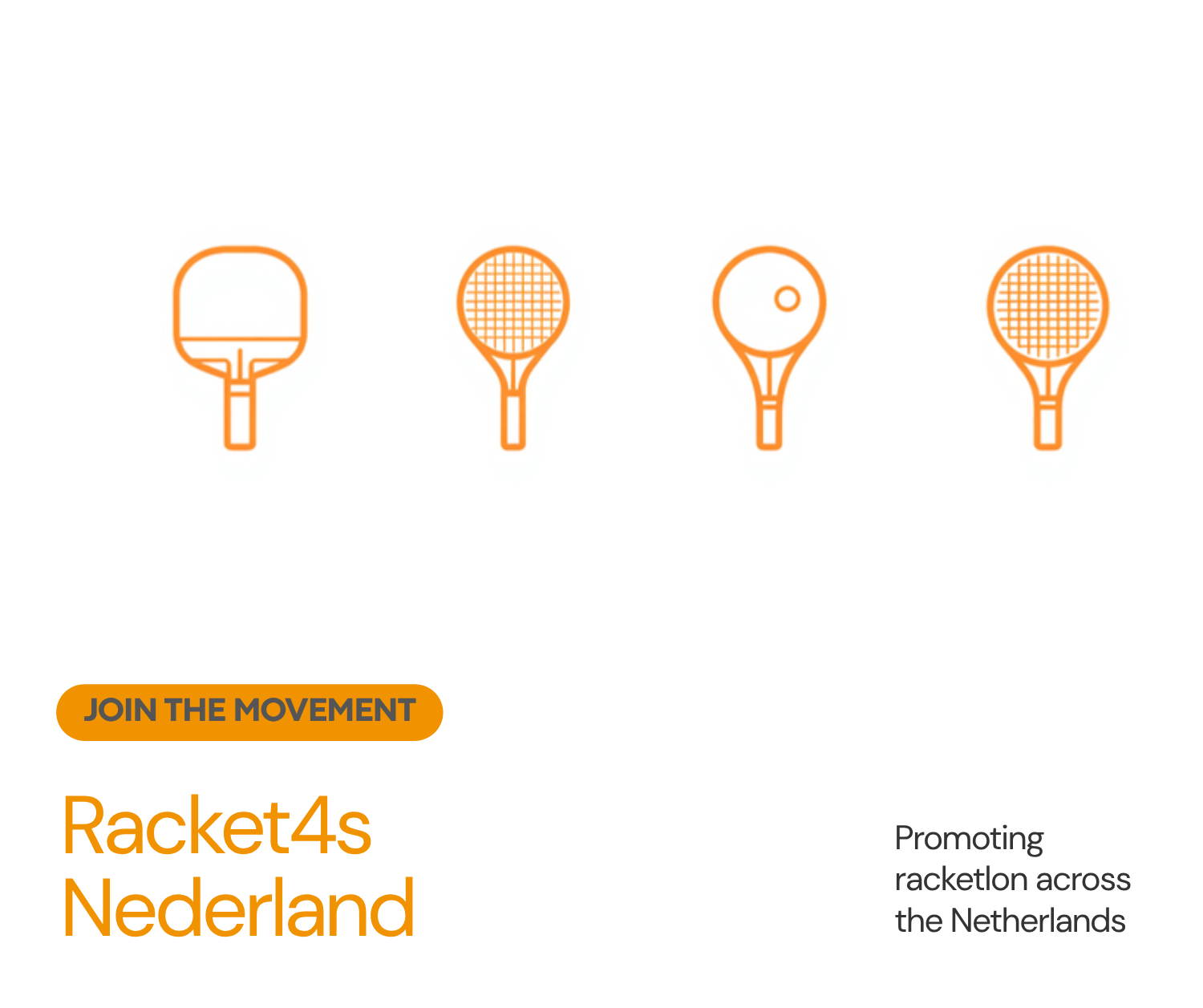 Racketlon: tafeltennis, badminton, squash en tennis